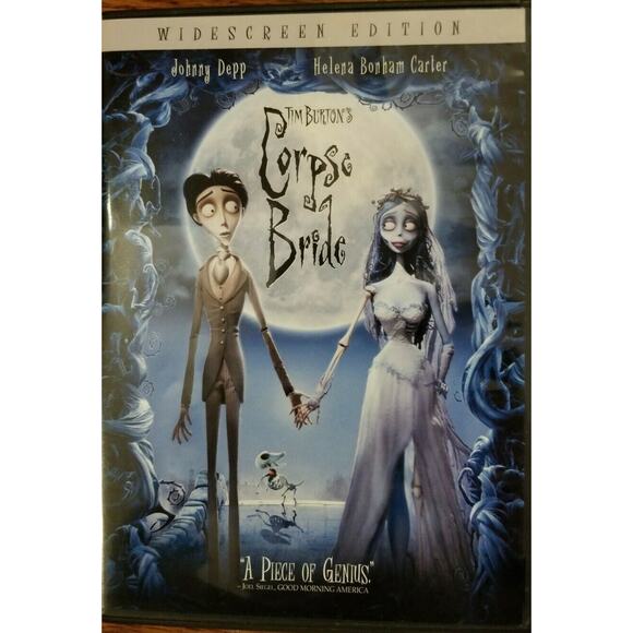 Tim Burton's Corpse Bride DVD 2006 Widescreen. Johnny Depp Helena Bonham Carter - Picture 1 of 9
